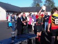 Duncan Mckellar collect the Arran 7's trophy