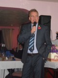 Pilk doing his speech about the junior cricket club section