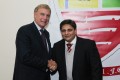 Left to Right: Sir Trevor Brooking, FA Director of Football Devlopment and Mr Rajeshwar Gautam, Director SFC