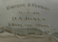 Inscription recording 9 wickets for 7 runs with 6 in 6 consecutive balls. (Who managed to score the seven runs :-)
(See my post in the forum for more details)