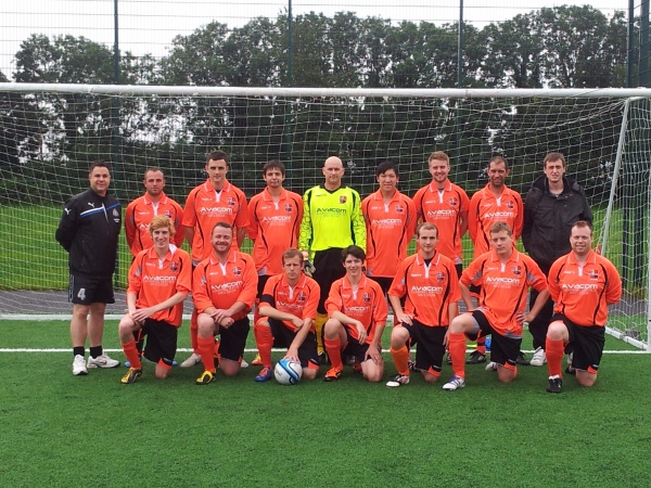BACK ROW: Jason Tabb(Manager), Matt Husk, Lee Lewis,Andy Henderson,Glyn Charles,Henry Lam,Rhys Harris, John Kay & Scott Devonish.
FRONT ROW: Steve Smith,Chris O'Gorman(Asst Manager),Chris Coombes(Captain), Adam Bassett, Mike Davies, Thomas Smith & Darren Smyth BACK ROW: Jason Tabb(Manager), Matt Husk, Lee Lewis,Andy Henderson,Glyn Charles,Henry Lam,Rhys Harris, John Kay & Scott Devonish.
FRONT ROW: Steve Smith,Chris O'Gorman(Asst Manager),Chris Coombes(Captain), Adam Bassett, Mike Davies, Thomas Smith & Darren Smyth