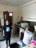 Katie makes sure that Mum is organised.