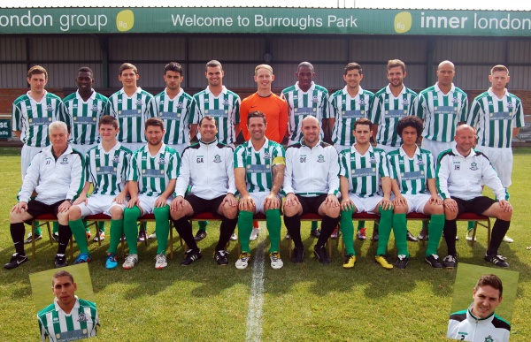 Back Row: Adam Holmes, Julian Simon-Parson, Dan Williams, Luca Frankis, Ty Benjamin, Louis Godwin-Green, John Mbamarah, Jimmy Webb, Stuart Hepburn, Nathan Fletcher, Jay Nash
Front Row: Jim Johnson (Physio), Sammy Knott, Max Drury, Gary Ansell (Asst Manager), Lewis Sparrow (Captain), Dan Trenkel (Player Manager), Billy Johnson, Jake Gibson, James Haylock (Coach)
Additional Photos (L to R): Ashley Hawkins, Scott Keys
Players not present:James Pugsley, Toran Senghore, Max Kent
Back Row: Adam Holmes, Julian Simon-Parson, Dan Williams, Luca Frankis, Ty Benjamin, Louis Godwin-Green, John Mbamarah, Jimmy Webb, Stuart Hepburn, Nathan Fletcher, Jay Nash
Front Row: Jim Johnson (Physio), Sammy Knott, Max Drury, Gary Ansell (Asst Manager), Lewis Sparrow (Captain), Dan Trenkel (Player Manager), Billy Johnson, Jake Gibson, James Haylock (Coach)
Additional Photos (L to R): Ashley Hawkins, Scott Keys
Players not present:James Pugsley, Toran Senghore, Max Kent