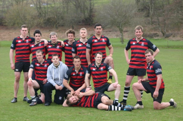 Back Row L-R: Mat Rae, Ben McFarlane, Jamie Ridgway, Andy Whitelaw, Dom O'Connor, Reuben Elley, Fred Drion
Front Row L-R Tom Pople, Gav Bloice, James Wade, Keir Doe, James Forrester
Laid Down - Ross Angus Back Row L-R: Mat Rae, Ben McFarlane, Jamie Ridgway, Andy Whitelaw, Dom O'Connor, Reuben Elley, Fred Drion
Front Row L-R Tom Pople, Gav Bloice, James Wade, Keir Doe, James Forrester
Laid Down - Ross Angus