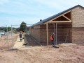 04/05/11 - Work has started on the external surrounds to the changing rooms.